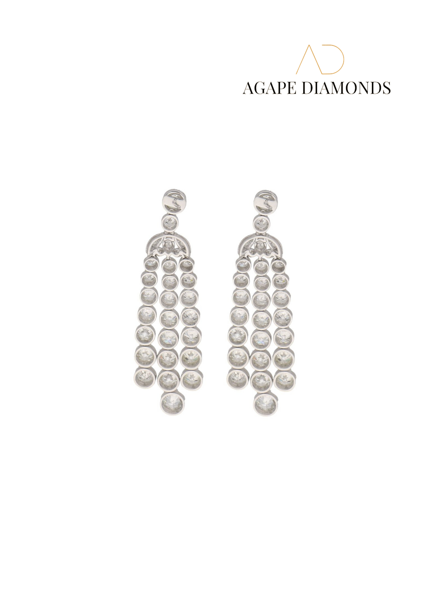 Agape Diamond Drop Earrings