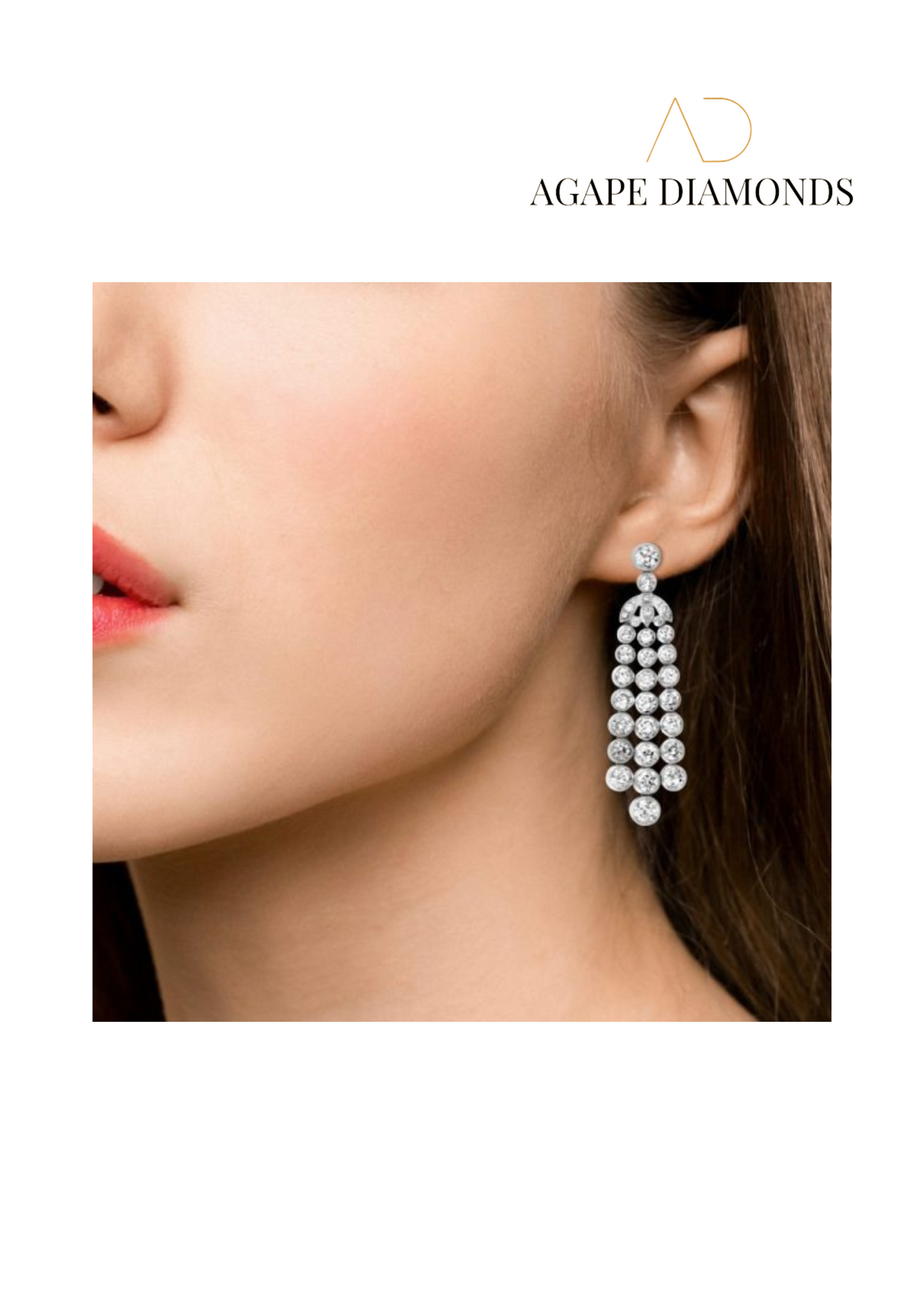 Agape Diamond Drop Earrings