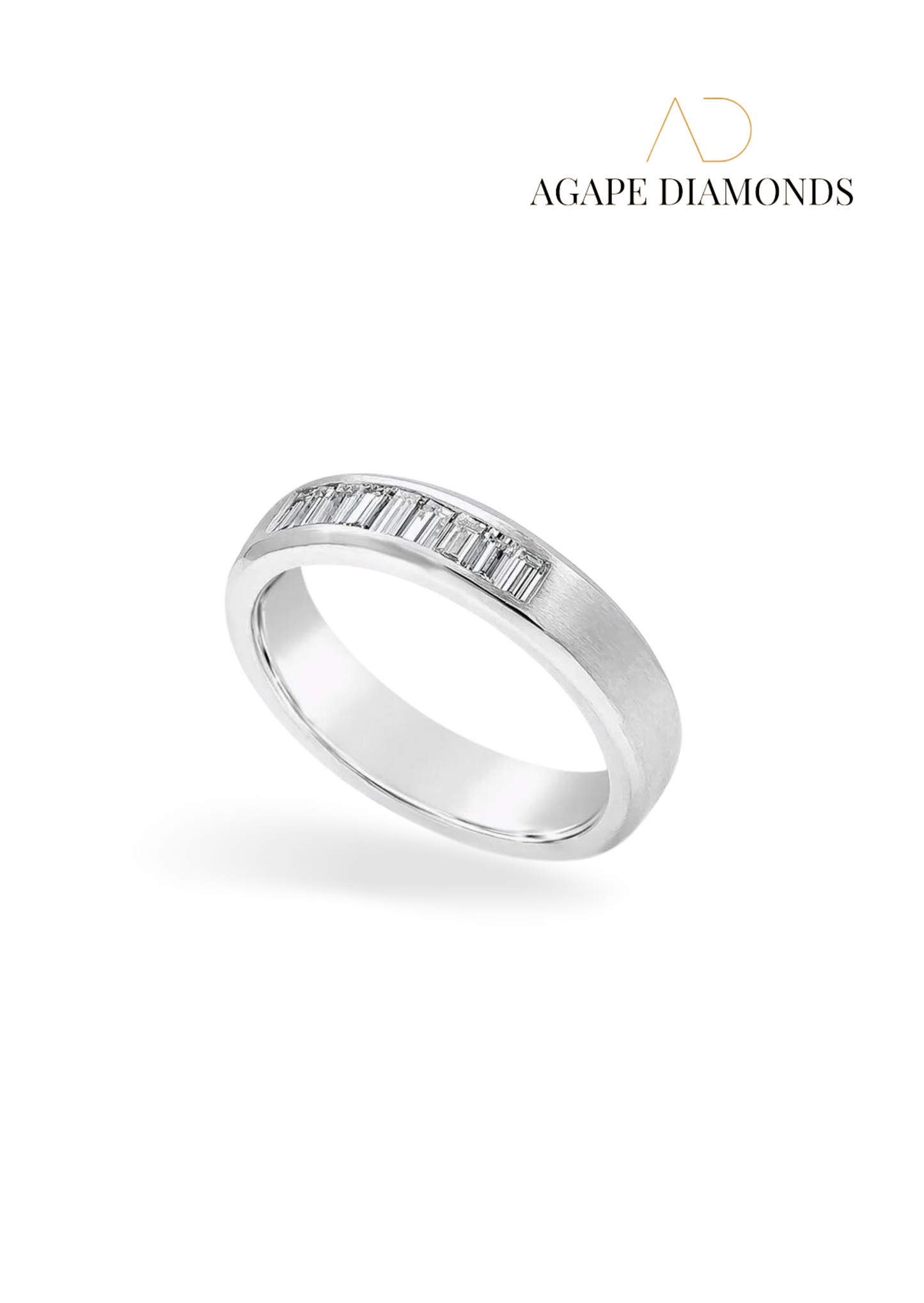 Agape Men's Baguette Ring