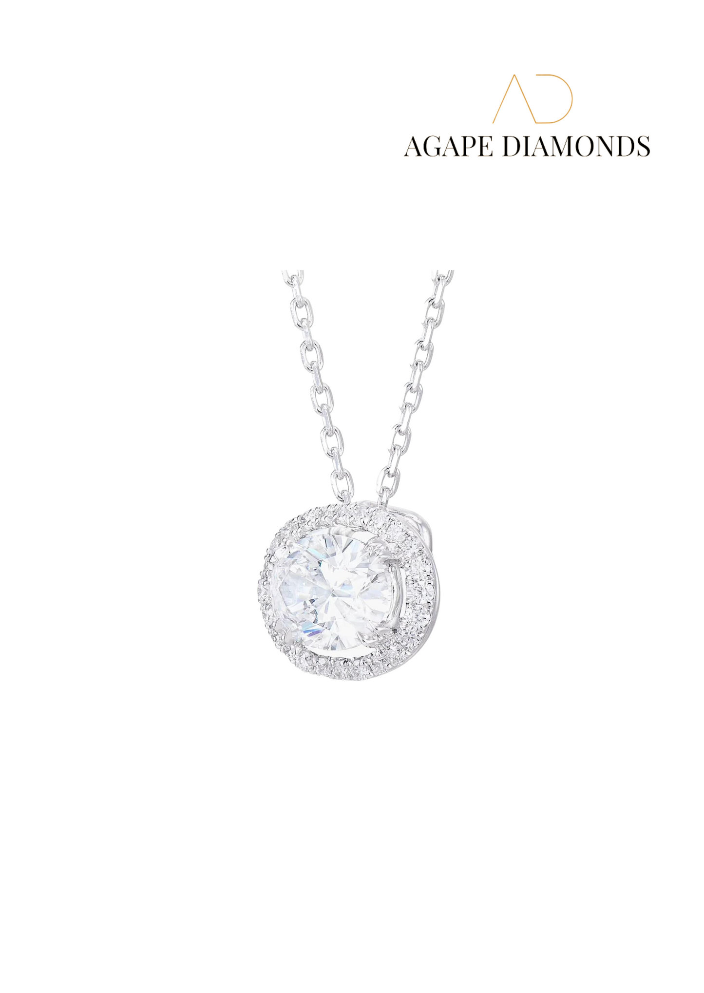 Tacori Oval Cut Diamond Pendant