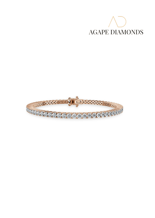 Total Brilliant Round Cut Diamond Tennis Bracelet