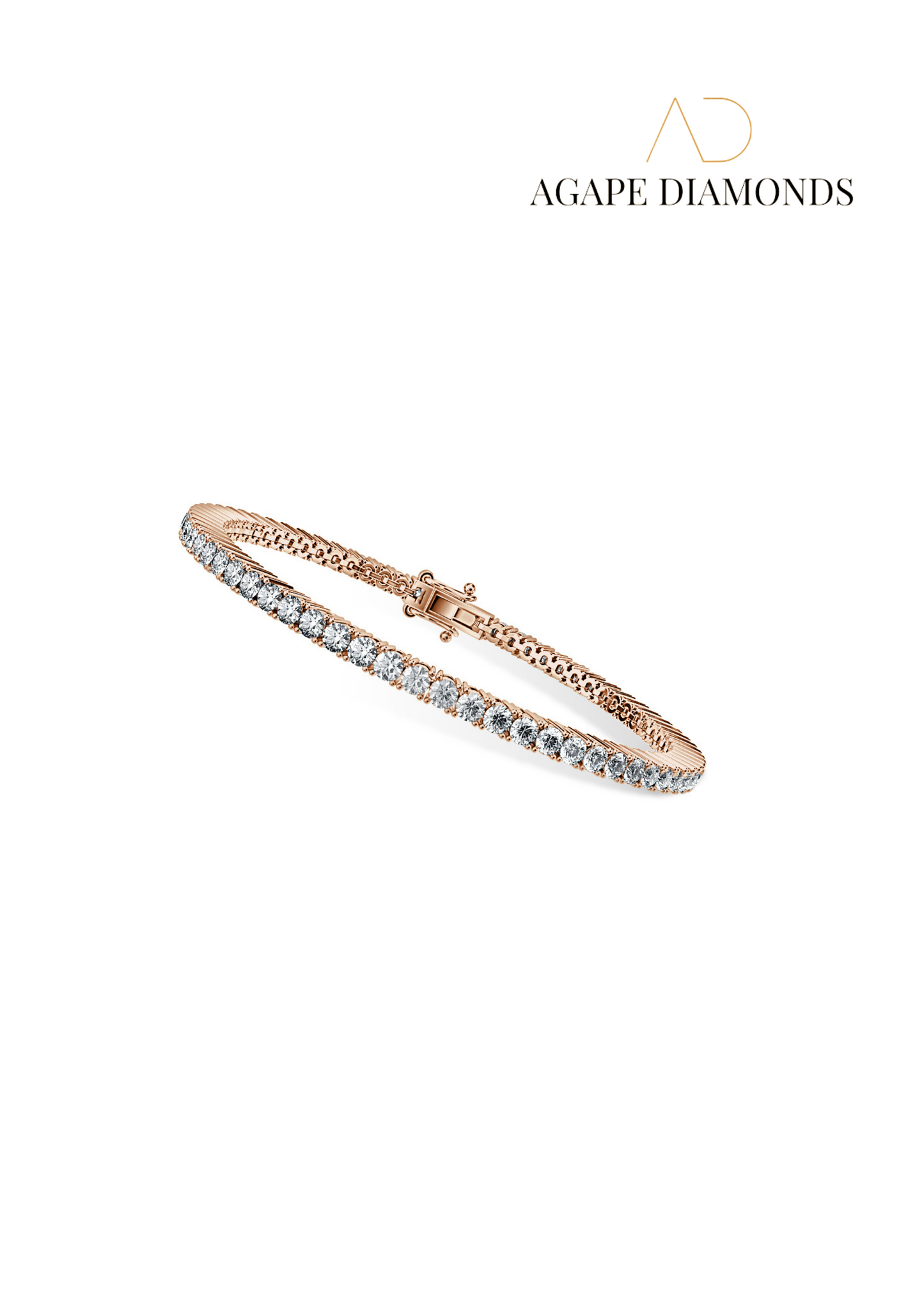 Total Brilliant Round Cut Diamond Tennis Bracelet