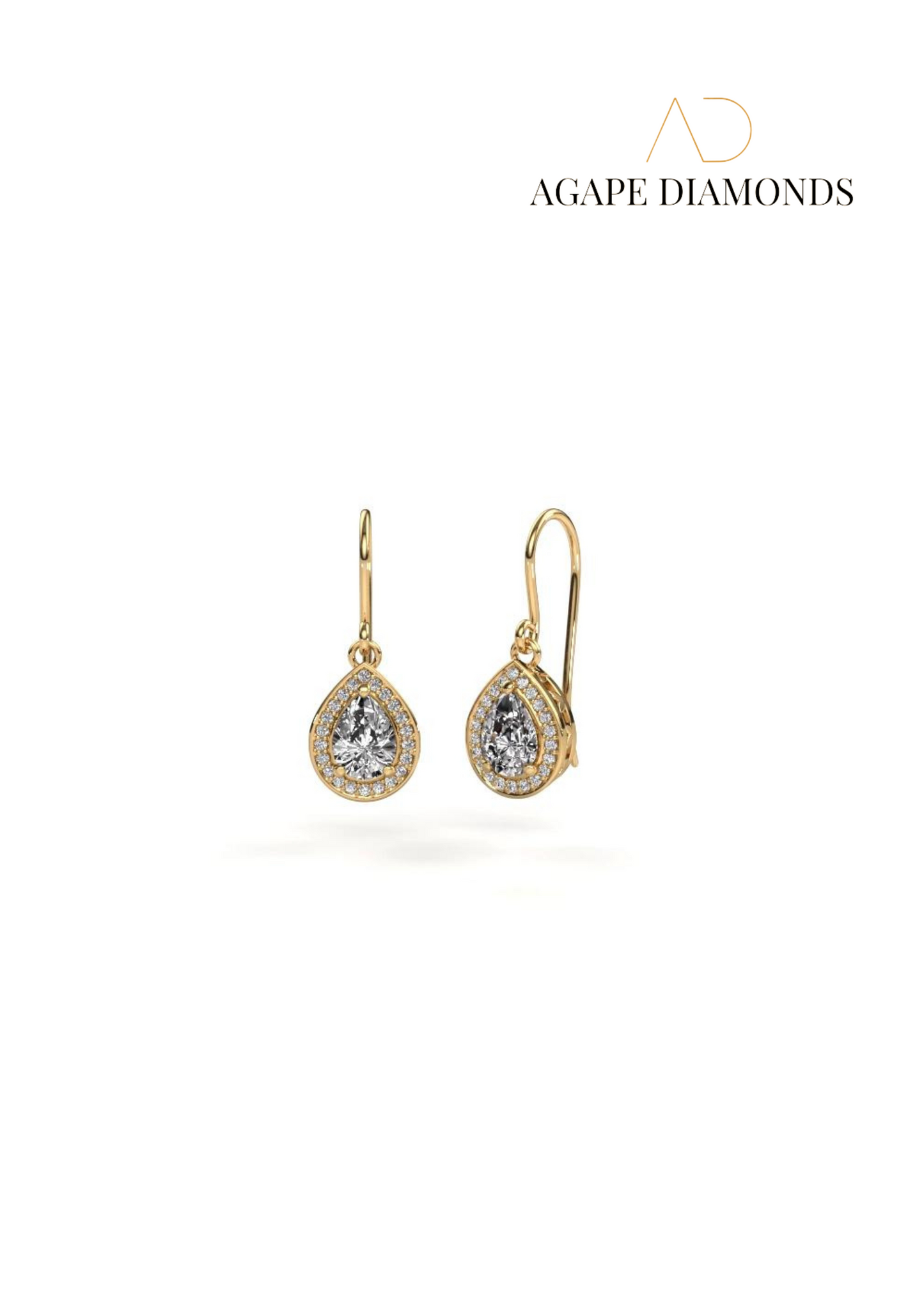 Agape Beverlee Diamond Drop Earrings