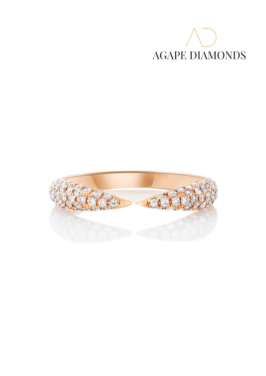 Agape Petite Diamond Claw Ring