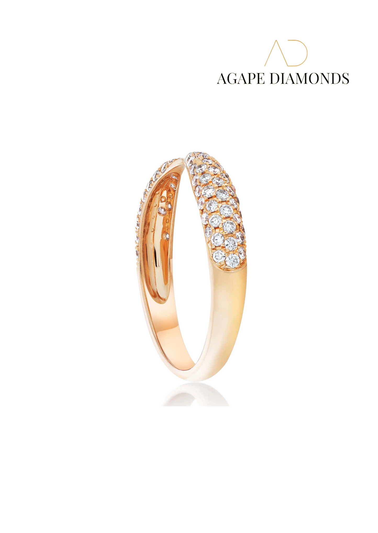 Agape Petite Diamond Claw Ring