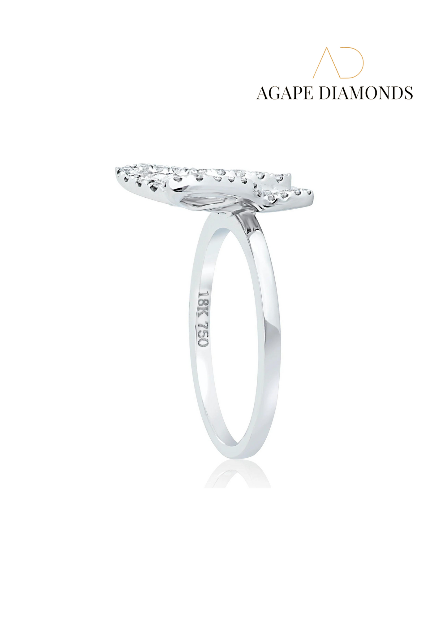 Agape Butterfly Diamond Ring