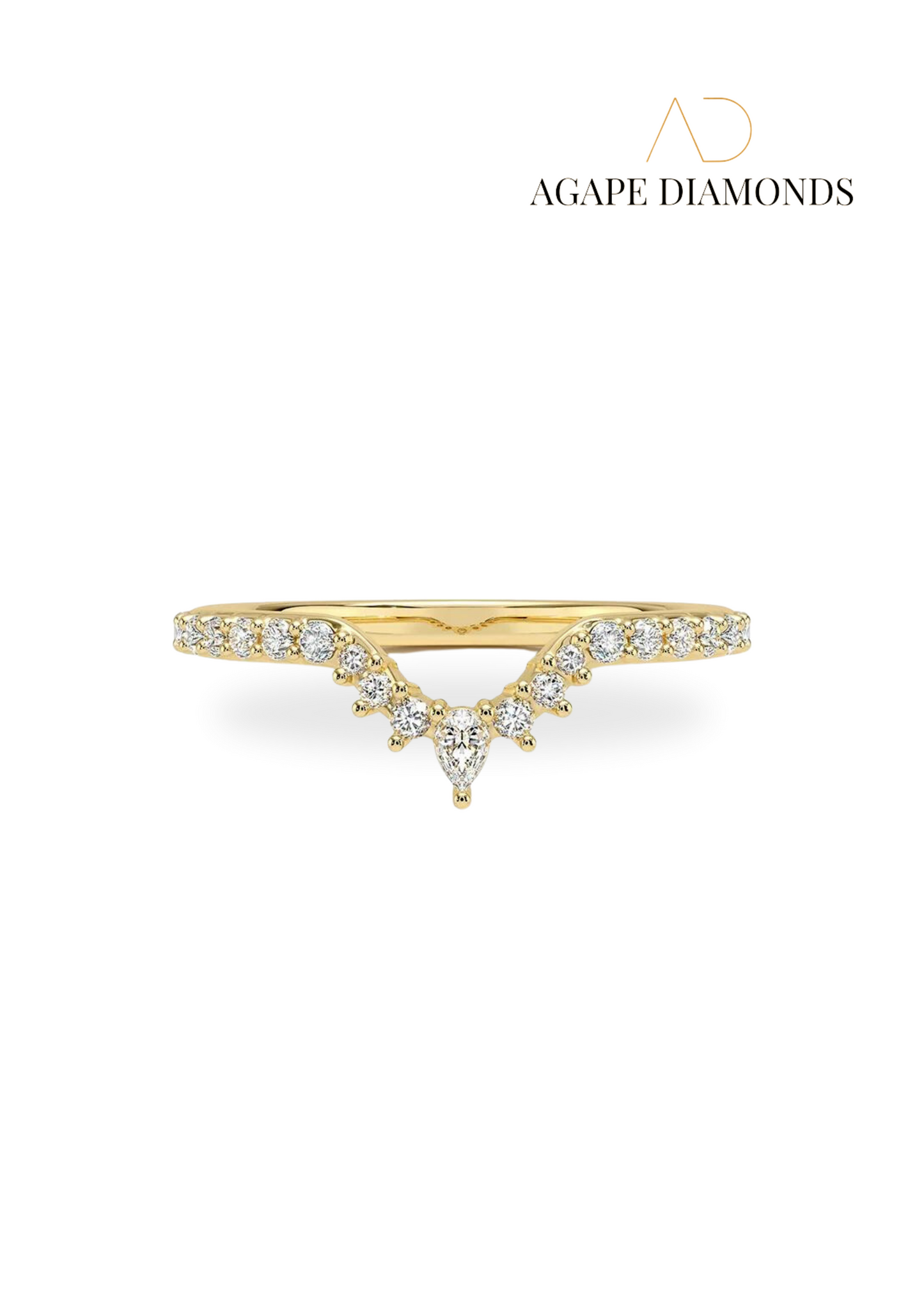 Agape Luxe Lunette Diamond Ring